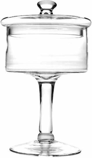 Homestyle Φοντανιέρα Glas mit Deckel und Ständer 31cm Transparent Homestyle Φοντανιέρα Glas mit Deckel und Ständer 31cm Transparent