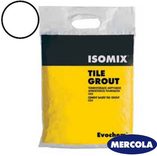 Mercola Isomix Tile Grout Αρμόστοκος Ακρυλικός / Ακρυλικός Λευκός 5kg