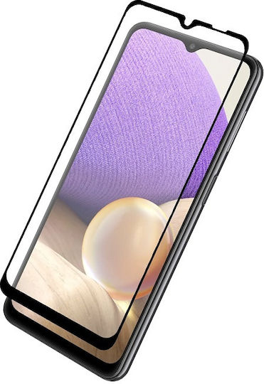9H Full Glue Full Face Tempered Glass Black (Galaxy A23)
