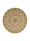 Atmosphera Wanddekoration Platte Weiß aus Korbweide Material 25x4x25cm