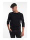 Bellissimo Men's Long Sleeve Sweater Black