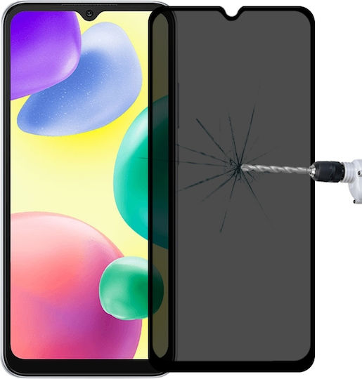 Anti-Spy Privacy Full Face Tempered Glass Negru (Redmi 10A)