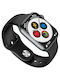 Hoco Y1 Pro Stainless Steel Αδιάβροχο Smartwatch με Παλμογράφο (Μαύρο)