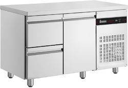 Inomak Frigider Inoxidabil de Banc 270lt cu 2 Sertare, 1 Ușă și Unitate de Răcire 0/+10°C L134xl70xH88cm Inomak Frigider Inoxidabil de Banc 270lt cu 2 Sertare, 1 Ușă și Unitate de Răcire 0/+10°C L134xl70xH88cm