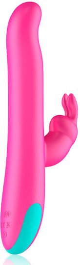 Dream Love Happy Loky Pluto Δονητής Rabbit με Απομακρυσμένο Έλεγχο Rabbit Vibrator & Rotator 24cm Fuchsia