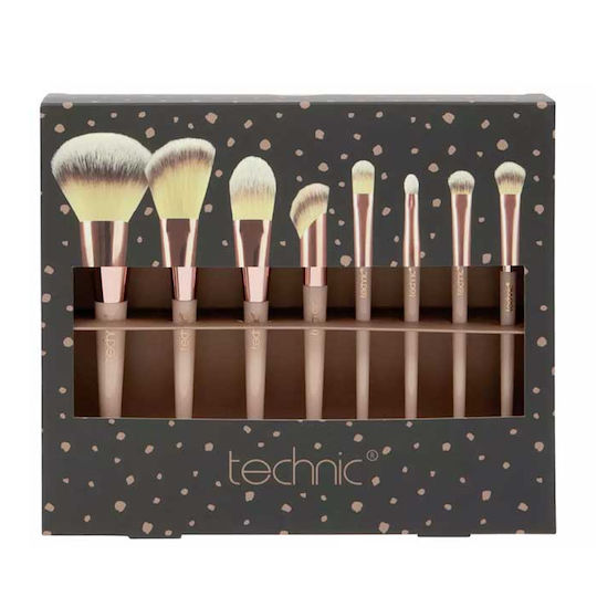 Technic Set cu Pensule de Machiaj din Păr Sintetic 8buc