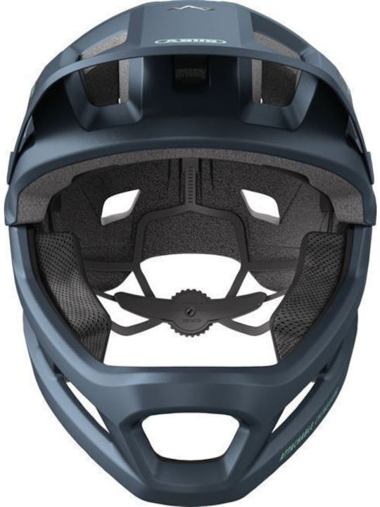 Abus Youdrop Παιδικό Κράνος Full Face για Ποδήλατο Βουνού Midnight Blue