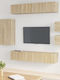 Wohnzimmer TV-Einheit Beige L80xB30xH90cm