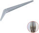 ERGOhome Eco Raft de colț Robust din Aluminiu în Culoare Gri 250x300mm 1buc 580102.0019