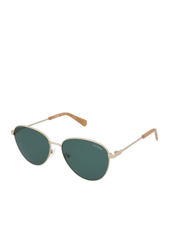 Guess Unisex Sunglasses with Gold Metal Frame a...