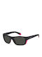 Polaroid Men's Sunglasses with Black Horn-Rimmed Frame and Grey Lens PLD7046/S 3MR/M9