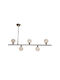 NG Santas Pendant Light Black Rail for 5 Bulbs G9 90x25x25cm