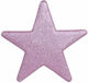 Othmar Crăciunesc Decorativ Suspendata Stea Plastic Roz Glitter 50x50buc 1buc