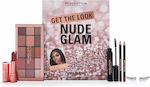 Revolution Beauty Nude Glam Σετ Μακιγιάζ για Μάτια & Χείλη 6τμχ