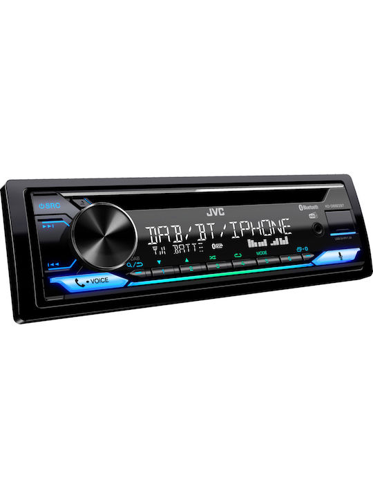 JVC Автомобилна Аудио Система 1DIN (Блутут/USB) с Подвижен панел
