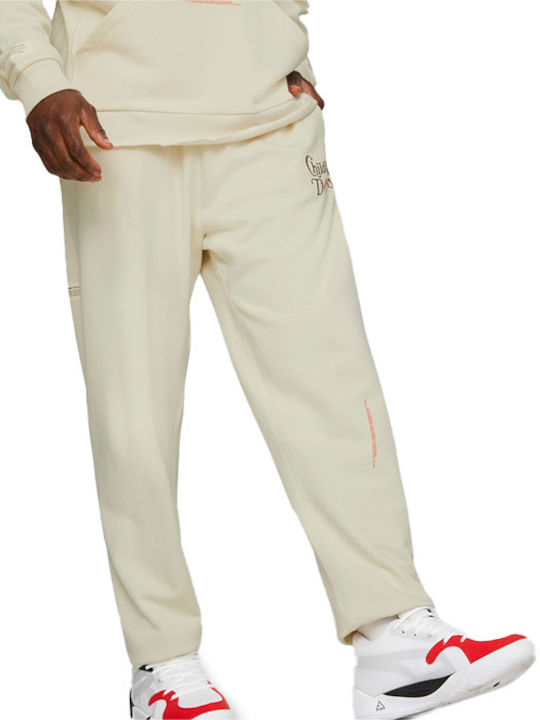 Puma x Childhood Dreams Men's Sweatpants with Rubber Beige