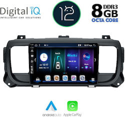 Digital IQ Sistem Audio Auto pentru Peugeot Călător / Expert Toyota Proace Citroen Săritor / SpaceTourer Citroen Jumpy / Toyota Proace 2016 (Bluetooth/USB/AUX/WiFi/GPS/Apple-Carplay/Partitură) cu Ecran Tactil 9"