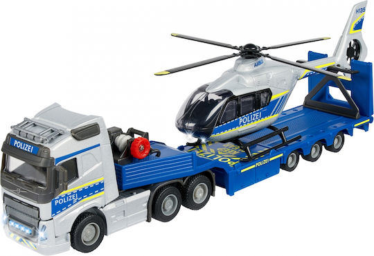 Majorette Set mit Truck 1:43 Polizei Helicopter für 3+ Jahre