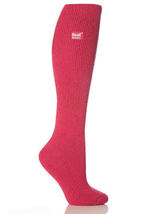 Women's Raspbery Heat Holders Lite Long Socks 80041R