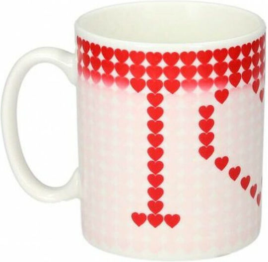 Gadget Master Schimbare de căldură Cană Ceramică I love you