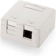 Equip Priză De Rețea Externă Single RJ45 Albă 125122