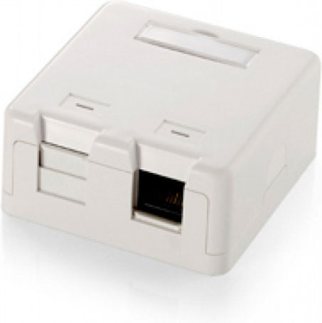 Equip Priză De Rețea Externă Single RJ45 Albă 125122