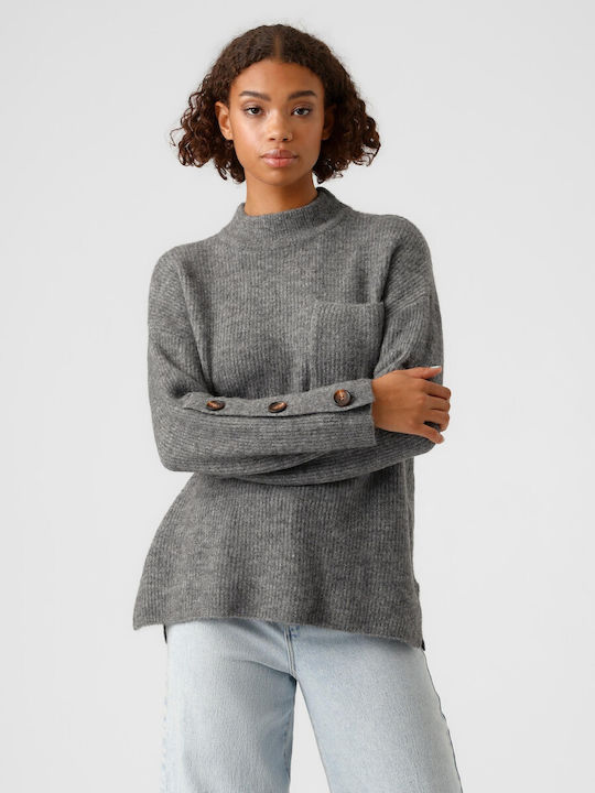 Vero Moda Women's Long Sleeve Sweater Medium Grey