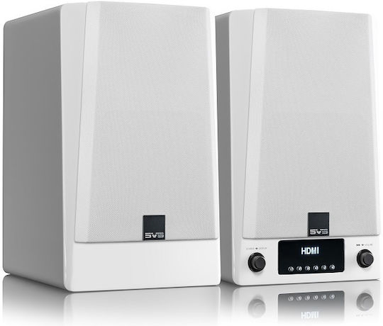 SVS Prime Wireless Pro Αυτοενισχυόμενα Ηχεία με Wi-Fi & Bluetooth 200W (Ζεύγος) Λευκά