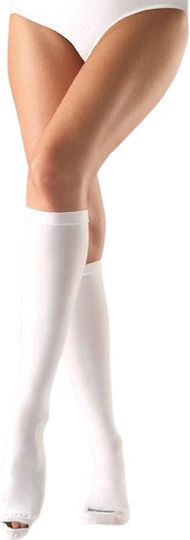 Sanyleg Premium H52 Normal Socks Calf High Graduated Compression 18-21 mmHg White