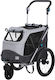 Trixie Waterproof Dog/Cat Carrying Gray Bicycle Trailer L58xW93xH74cm