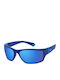 Polaroid Unisex Sunglasses with Blue Plastic Frame and Blue Polarized Mirror Lens PLD2135/S ZX9/5X