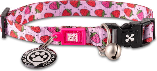 Max & Molly Strawberry Dream Κολάρο Γάτας Ροζ