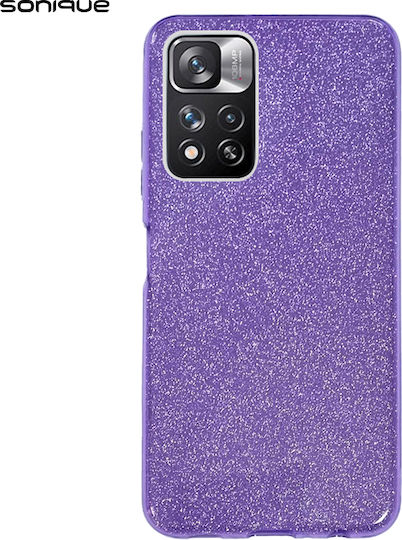 Sonique Shiny Задна корица Силикон Лилав (Redmi Note 11 Pro+ 5G)