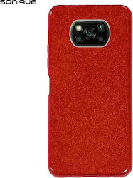 Sonique Shiny Back Cover Σιλικόνης Κόκκινο (Poc...