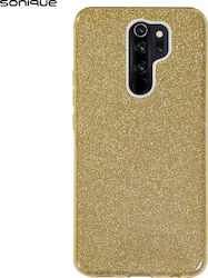 Sonique Shiny Back Cover Σιλικόνης Χρυσό (Redmi 9)