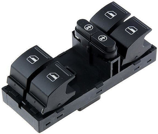 NTY Car Window Switch for Volkswagen Touareg 2003+ 4pin Black