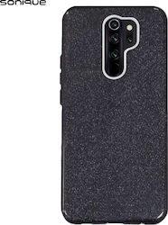 Sonique Shiny Back Cover Σιλικόνης Μαύρο (Redmi 9)