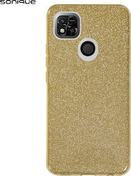 Sonique Shiny Silicone Back Cover Gold (Redmi 10A)