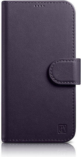 iCarer Anti Rfid Wallet Δερμάτινο Dark Purple (iPhone 14 Pro Max)