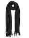 Verde 06-0967 Women's Wool Scarf Black