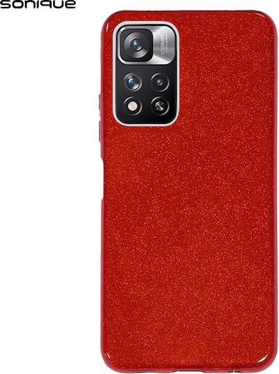 Sonique Shiny Back Cover Silicon Roșu (Redmi Note 11 Pro+ 5G)