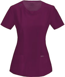 Cherokee CKE2624A Women's Burgundy Medical Blouse