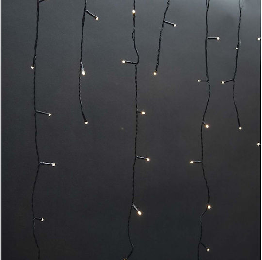 180 Lights LED 10.9m. x 70cm Warm White type Curtain 1pcs