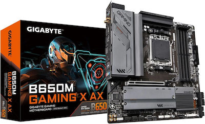 Gigabyte B650M Gaming X AX rev. 1.x Wi-Fi Motherboard Micro ATX with AMD AM5 Socket