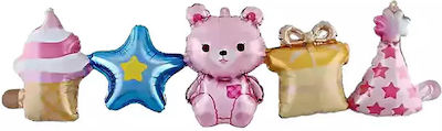 Balloon Foil Jumbo Girl Birth Multicolour 93cm