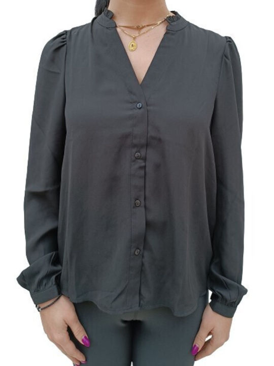 Vero Moda Women's Long Sleeve Shirt Black