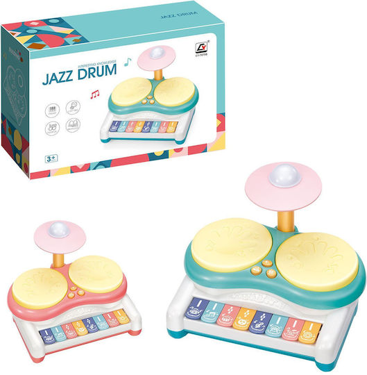 ToyMarkt Πιάνο Jazz Drum Ροζ (Διάφορα Σχέδια) 1τμχ για 3+ Ετών