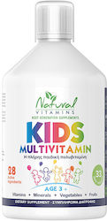 Natural Vitamins Kids Multivitamin 3+ Vitamină 500ml