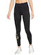 One Women's Long Training Legging High Waisted Black