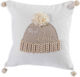 Nef-Nef Homeware Weihnachtsdekoratives Kissen Chiara Platz Grey 45x45cm